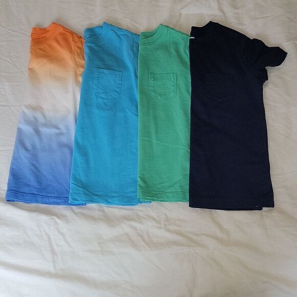 Lands' End Boys Pocket Tee & Ombre Shirt Bundle Size Medium 5-6 - Picture 2 of 9